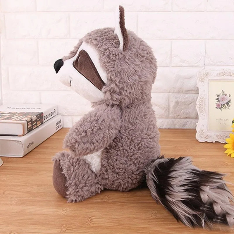 weighted raccoon stuffed animal