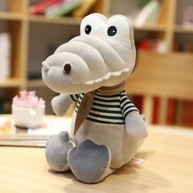 White Alligator Stuffed Animal 30cm 12in Grey