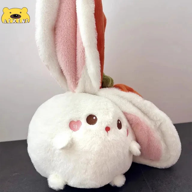 Wrapped Stuffed Animal 18cm 7in persimmon bunny