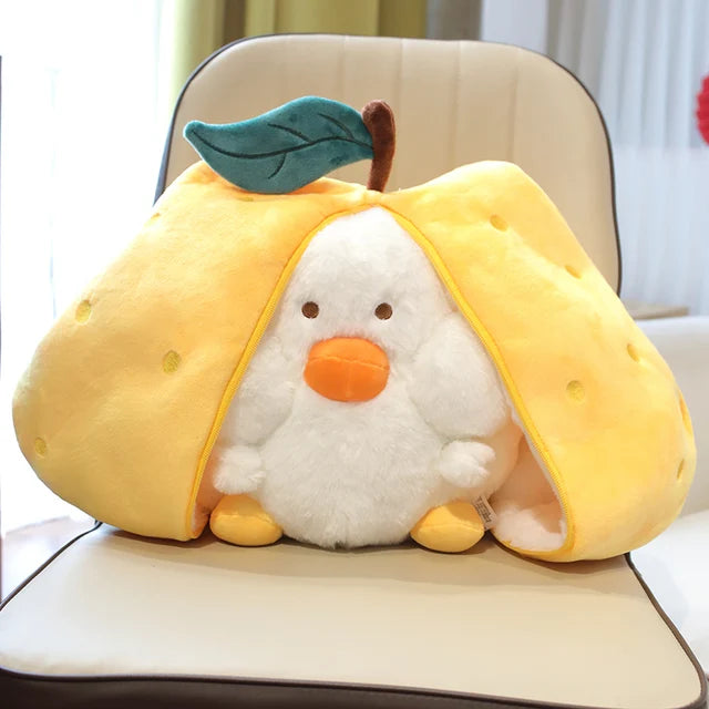 Wrapped Stuffed Animal 25cm 10in pear duck