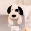 Black and White Dog Stuffed Animal 