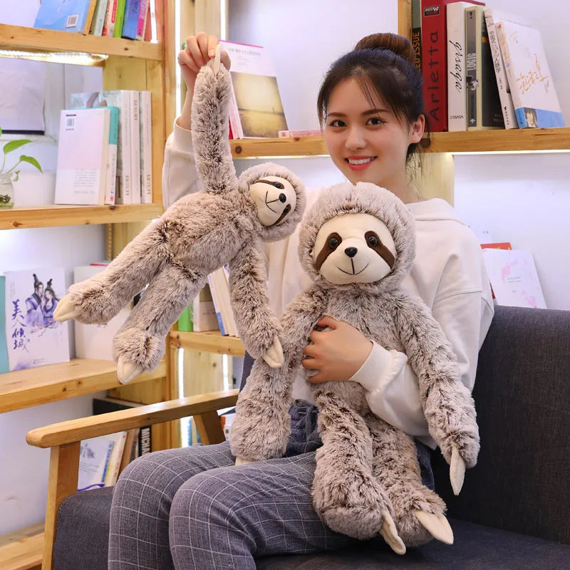 Gray Sloth Stuffed Animal 