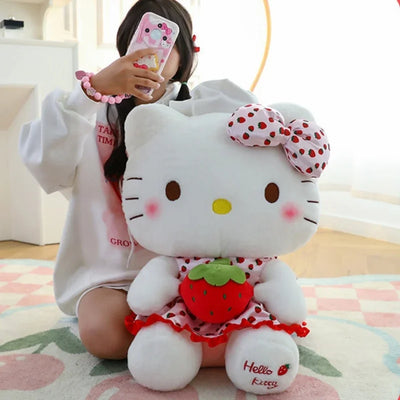 Strawberry Hello Kitty Plush Stuffed Animal