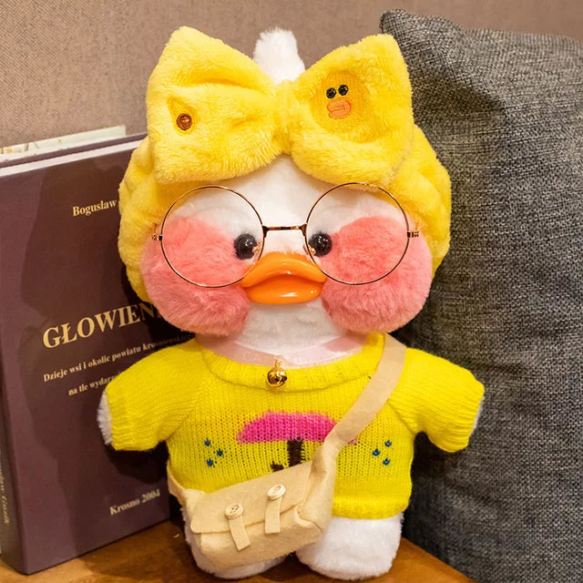 Peluche de canard jaune cosplay kawaii de 30cm pour enfants, canard en peluche mignon, Lalafanfan mimi, jouets d'animaux doux 