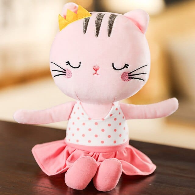 Pink Cat Stuffed Animal 