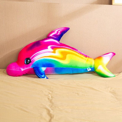 Rainbow Dolphin Stuffed Animal 