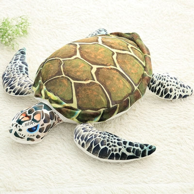 Realistic Sea Turtle Stuffed Animal 