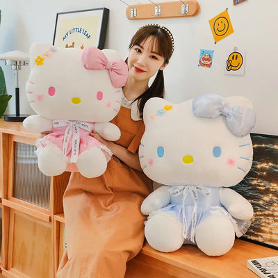 Pastel Hello Kitty Plush Stuffed Animal