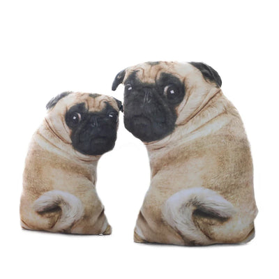 Realistic Pug Stuffed Animal