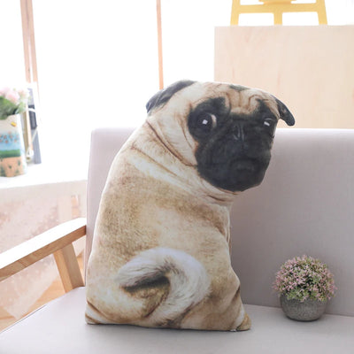 Realistic Pug Stuffed Animal