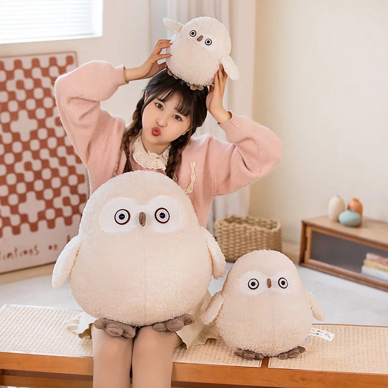 White Owl Stuffed Animal 