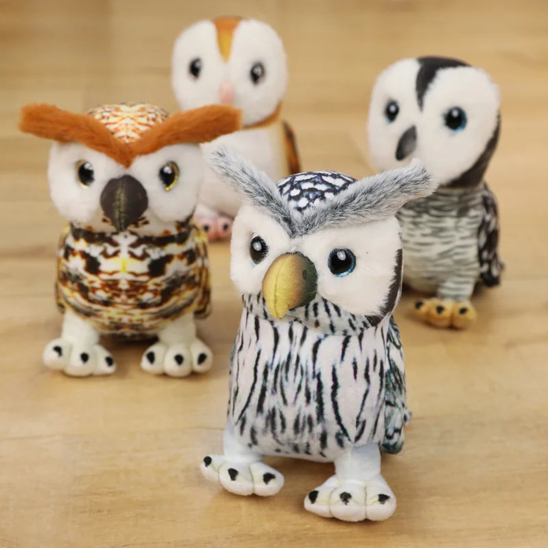 Barn Owl Stuffed Animal Dark brown