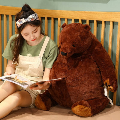big brown bear stuffed animal 