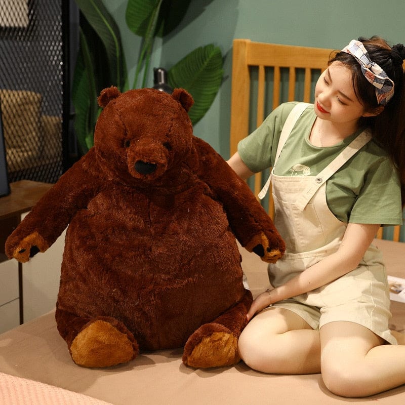 big brown bear stuffed animal 