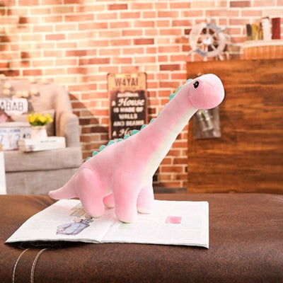 big pink dinosaur stuffed animal 