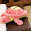 Big Pink Sea Turtle Stuffed Animal Pink