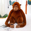 Black and Brown Gorilla Stuffed Animal 35cm 14in brown
