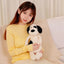 Black And White Dog Stuffed Animal