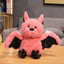Black Bat Stuffed Animal Red
