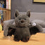 Black Bat Stuffed Animal Dark gray