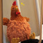 brown chicken stuffed animal 