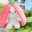 Closed Bunny Stuffed Animal Pink