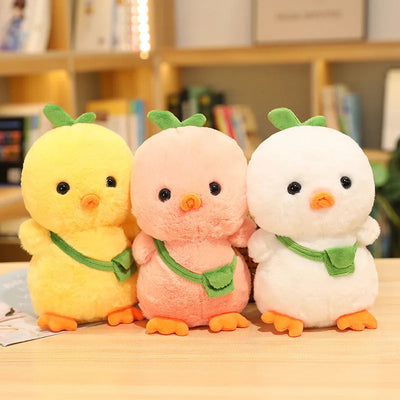 Cute Baby Chicken Stuffed Animal Pink