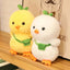 Cute Baby Chicken Stuffed Animal White