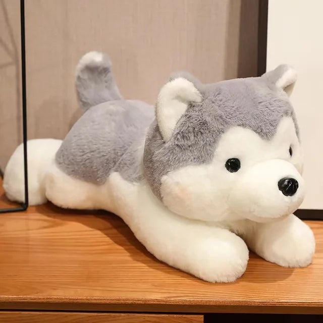 Cute Dog Stuffed Animals 30cm 12in Grey