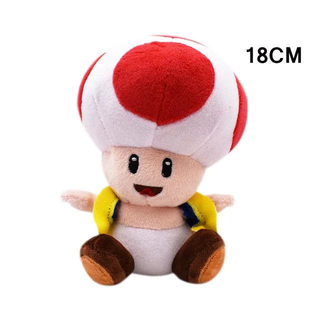 Cute Mario Stuffed Animal Red Toad