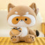 Cute Raccoon Stuffed Animal 25cm 10in Brown