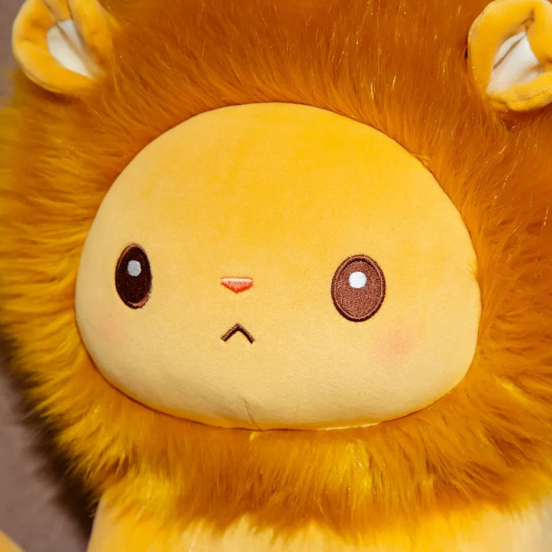 cute sitting lion stuffed animal 