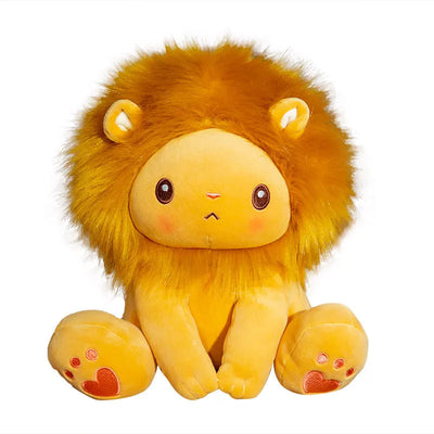 cute sitting lion stuffed animal 