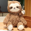 Cute Sloth Stuffed Animal Brown