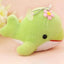 Dolphin Stuffed Animal Keychain Green 10cm 4in