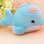 Dolphin Stuffed Animal Keychain Blue 10cm 4in