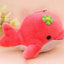Dolphin Stuffed Animal Keychain Red 10cm 4in