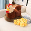 Egg Chicken Stuffed Animal Brown 40cm 16in