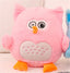 Fluffy Owl Stuffed Animals 30cm 12in Pink without blanket