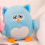 Fluffy Owl Stuffed Animals Blue without blanket
