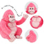 Gorilla Ape Stuffed Animal 42cm 16.5in Pink