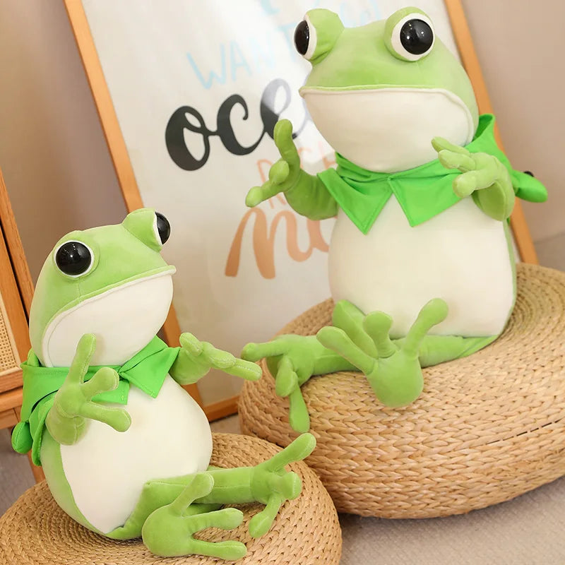 green frog stuffed animal 