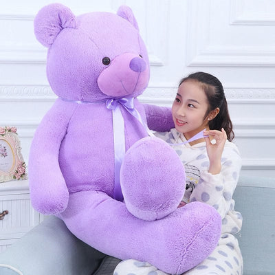 huge purple bear stuffed animal 