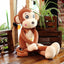 Kawaii Monkey Stuffed Animal 40cm Brown