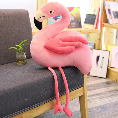 large flamingo stuffed animal 