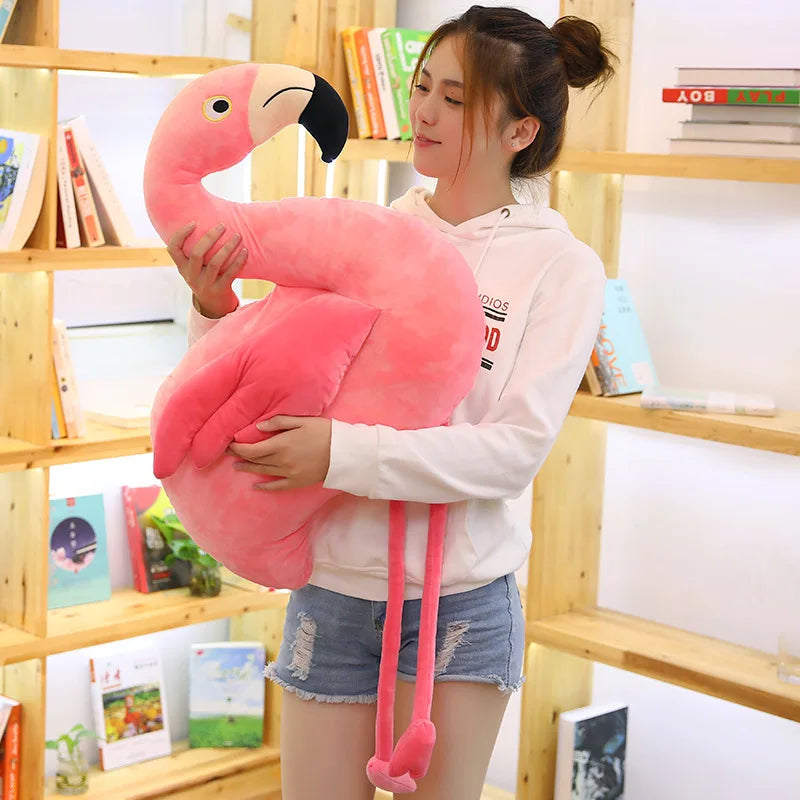 large flamingo stuffed animal 