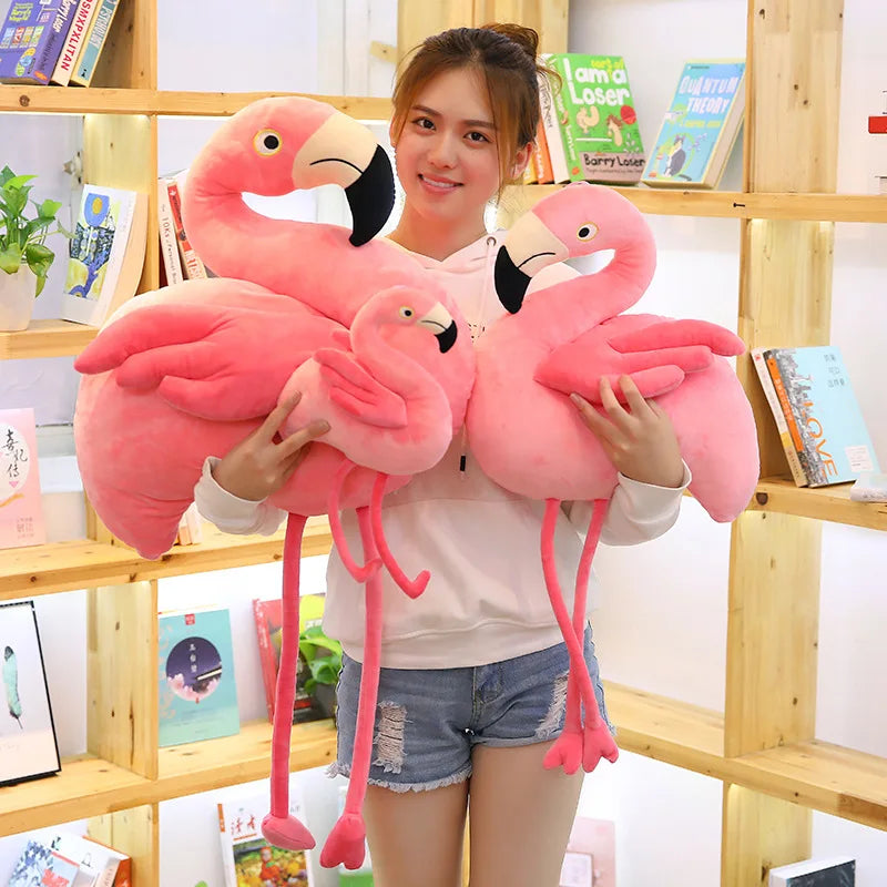 large flamingo stuffed animal 