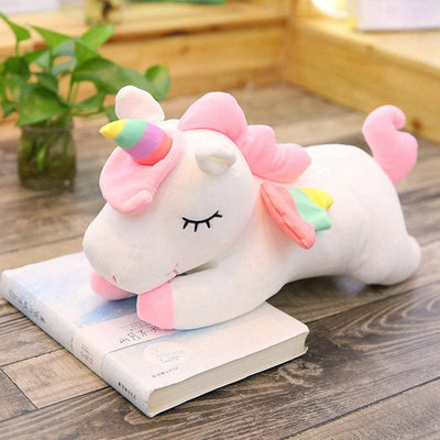 large pink unicorn stuffed animal 