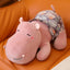 Pink Hippo Stuffed Animal 27cm 11in Purple