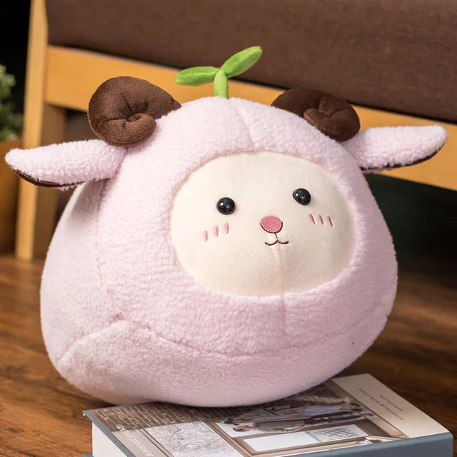Plush Lamb Stuffed Animals Pink